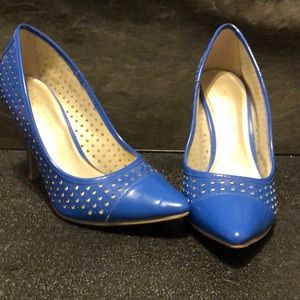 Christian Siriano royal blue 7 1/2 heels